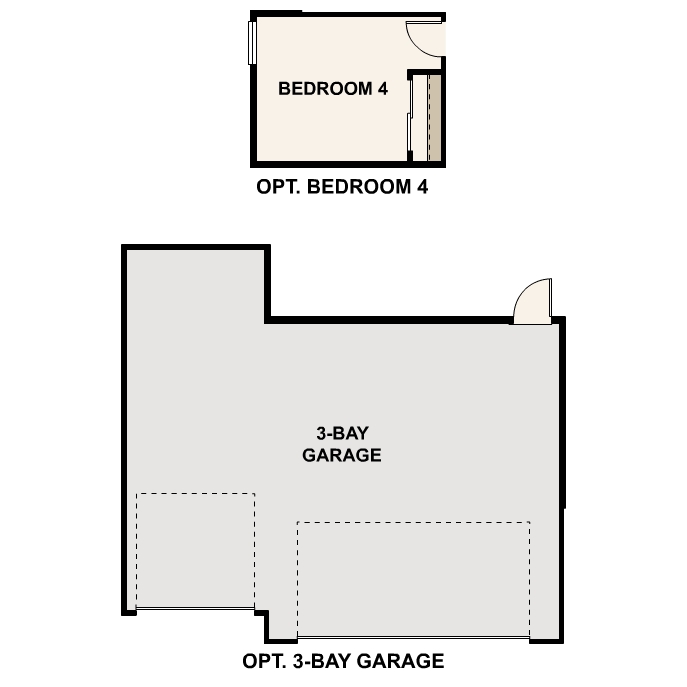 Diagram. Floorplan Illustration Cumberland Main Level Options 