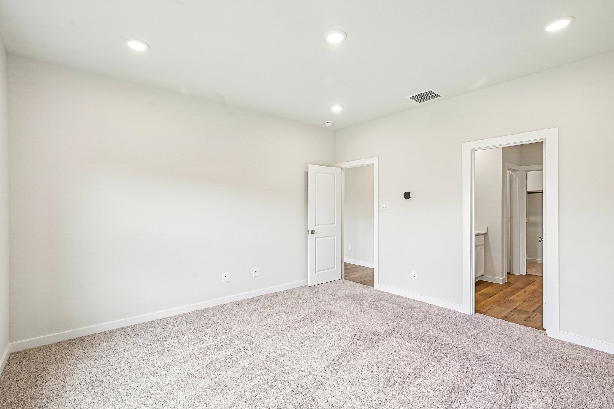 A room with white walls.