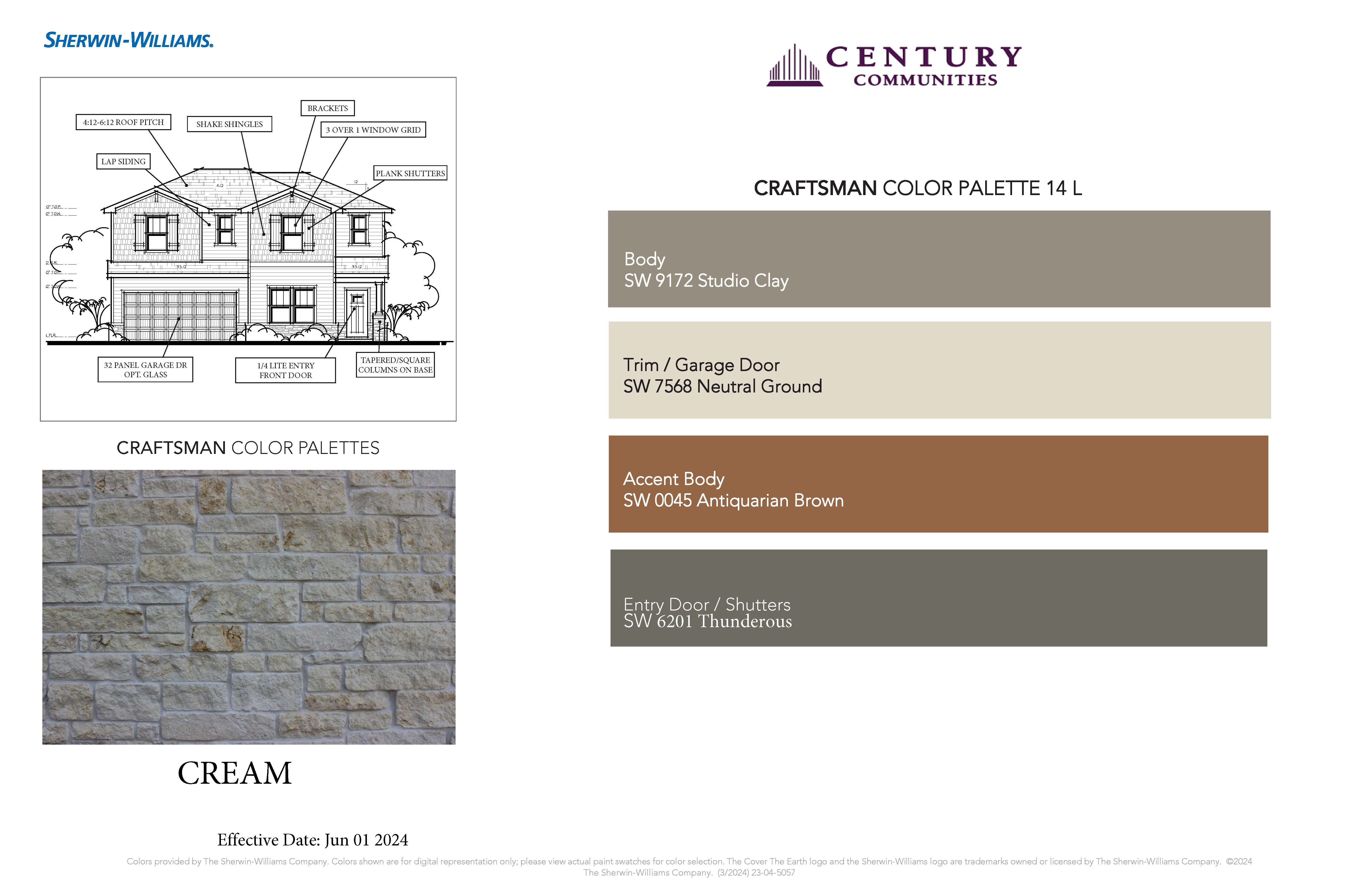 Craftsman Color Palette - 14L