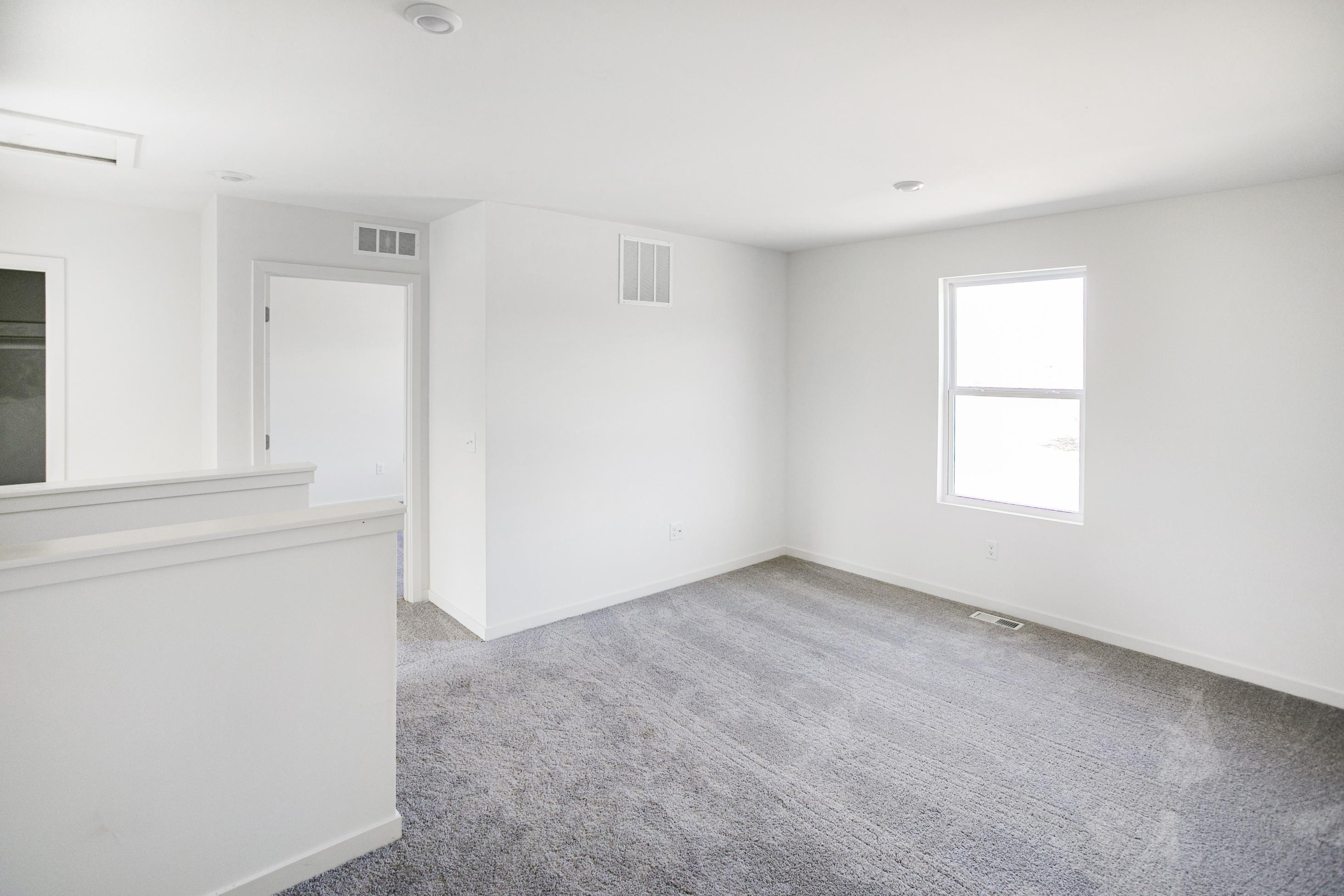 A room with white walls.